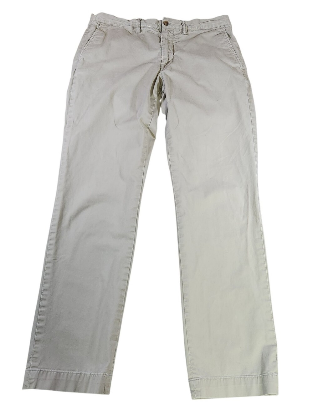 Ralph Lauren The Polo Chino Beige Khaki Mens 34x34 Stretch Straight Fit Pants